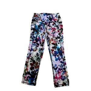RBX Active Winter Garden Super Soft Leggings Pockets Athleisure C3619 Womens M
